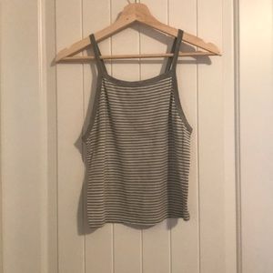 high neck crop top